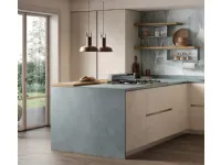 Cucina Materia 3 con penisola Essebi con uno sconto imperdibile