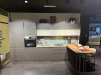 Cucina con penisola in laminato materico altri colori Tablet head a prezzo ribassato