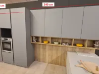 Cucina grigia moderna con penisola Cucina time grigio  Gentili group a soli 6003 Euro