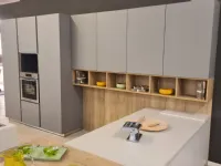 Cucina grigia moderna con penisola Cucina time grigio  Gentili group a soli 6003 Euro