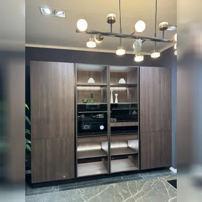 Cucina a prezzo scontato con penisola design Menta Miton
