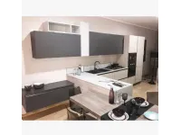 Cucina a prezzo ribassato con penisola moderna Luna Arredo3