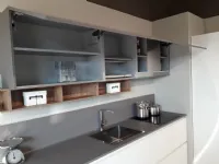 Cucina con penisola in laminato opaco a prezzo ribassato