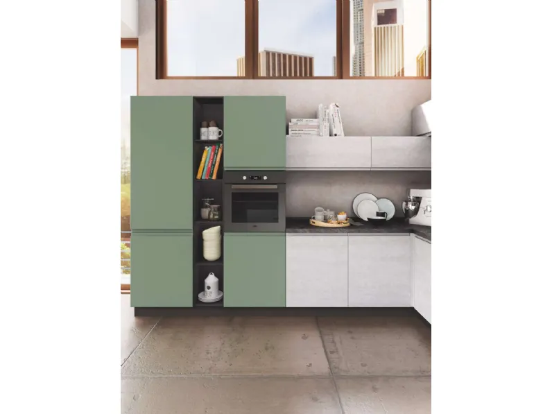 Cucina Kely isola con penisola Net cucine con un ribasso imperdibile