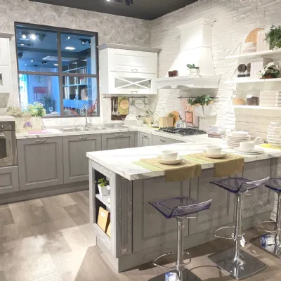 Cucina Agnese con penisola Lube cucine con uno sconto imperdibile
