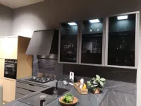 Cucina grigio moderna con penisola Stosa Newport a soli 9900