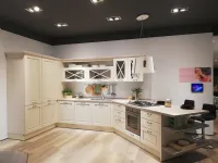 Cucina con penisola in legno a prezzo scontato 56%