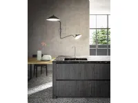 Cucina con penisola in legno modello Cucina industrial style maestrale m05 ad un prezzo riservato 