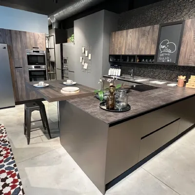 CUCINA con penisola Arredo3 Kali plana  SCONTATA 65%