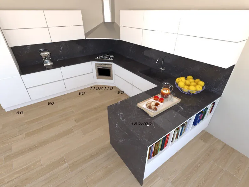 Cucina con penisola Line  Astra con uno sconto vantaggioso