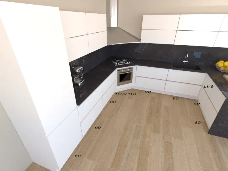 Cucina con penisola Line  Astra con uno sconto vantaggioso