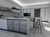 Cucina moderna con penisola Cucina time composizione 5 Arredo3 a prezzo scontato