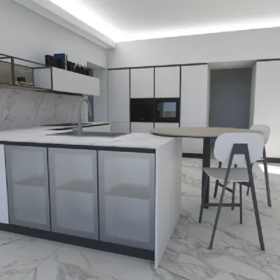 Cucina moderna con penisola Cucina time composizione 5 Arredo3 a prezzo scontato