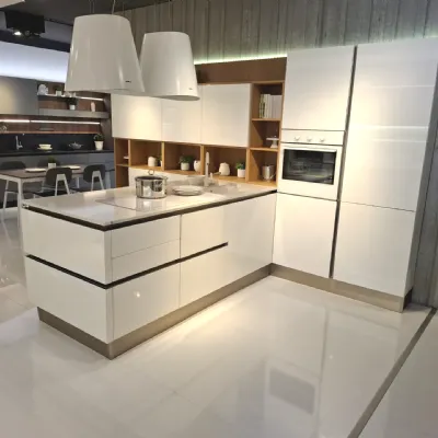 Cucina Veneta cucine Oyster pro laccata bianco lucido OFFERTA OUTLET sconto 60% 