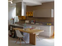 Cucina con penisola moderna Cedro Arrex a prezzo scontato