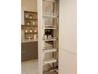 Cucina grigia moderna con penisola Start time j Veneta cucine in Offerta Outlet