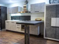 CUCINA CON PENISOLA MODERNA LINEARE OFFERTA CONVENIENZA IN LEGNO 