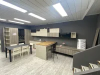 Cucina con penisola moderna Modula Febal a prezzo scontato