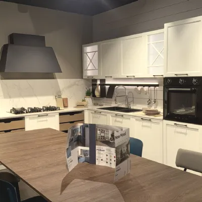 Cucina ad angolo in legno a prezzo scontato 50%