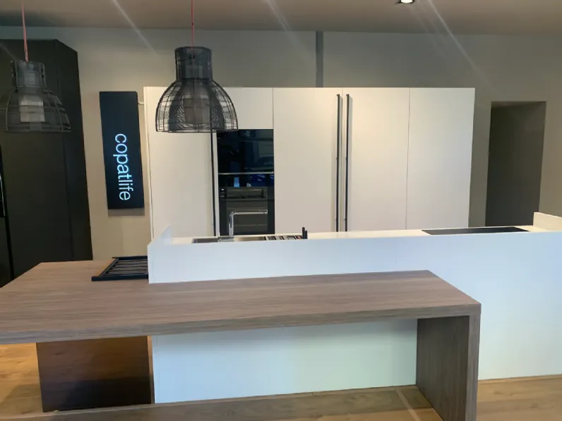 Cucina bianca design con isola Copat cucine Copat 31 a soli 9800 Euro