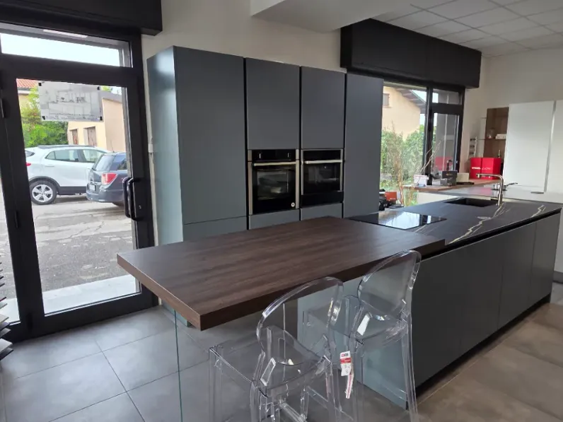 Cucina con isola design grigia Copat cucine Copatlife a soli 16585 Euro