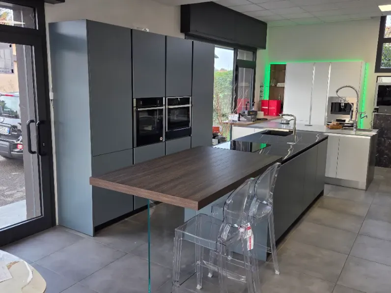 Cucina con isola design grigia Copat cucine Copatlife a soli 16585 Euro