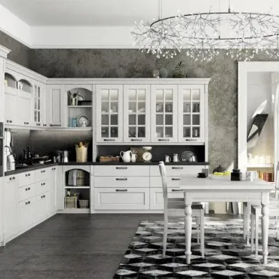 Cucina country bianca Arredo3 ad angolo Virginia a soli 13500€