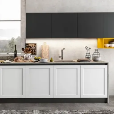 Cucina Arredo3 country lineare bianca in laccata Mhid_maiocchi