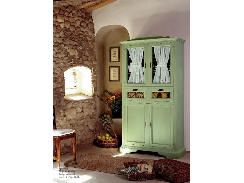 Cucina country noce Parlani lineare Dispensa everlyn a soli 1465