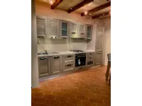 Cucina Creo moderna lineare altri colori in laminato materico Mya tabacco