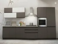 Cucina Cucina clio cubotti moderna grigia Munari lineare scontata 30%
