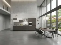 Cucina Cucina clio cubotti moderna grigia Munari lineare scontata 30%