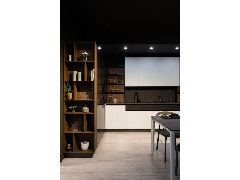Cucina glass moderna altri colori Arredo3 ad angolo scontata 44%