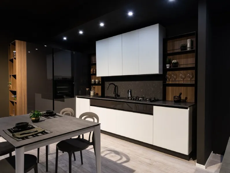Cucina glass moderna altri colori Arredo3 ad angolo scontata 44%