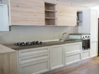 Cucina Cucina in legno moderna minimal moderna bianca con penisola Nuovi mondi cucine