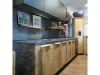 Cucina lineare in legno a prezzo ribassato 52%