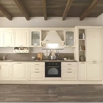 Cucina Cucina mida shabby chic vero legno   classica altri colori Colombini casa con isola scontata 58%