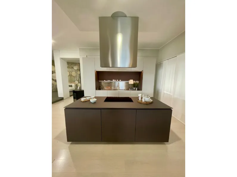 CUCINA con isola Ernestomeda Cucina obliqua SCONTATA 50%