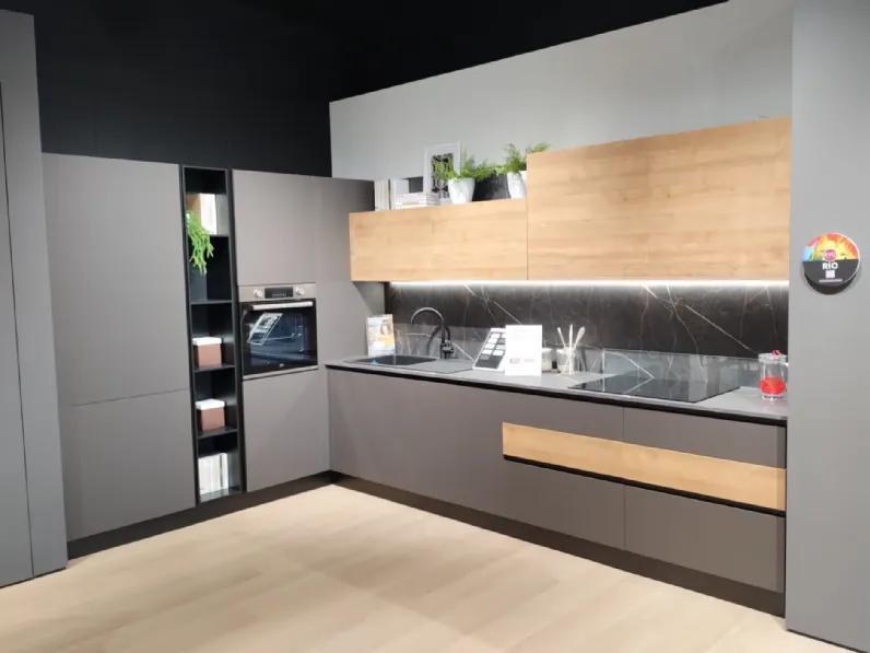 Cucina ad angolo moderna altri colori Evo cucine Cucina rio a soli 8695 Euro