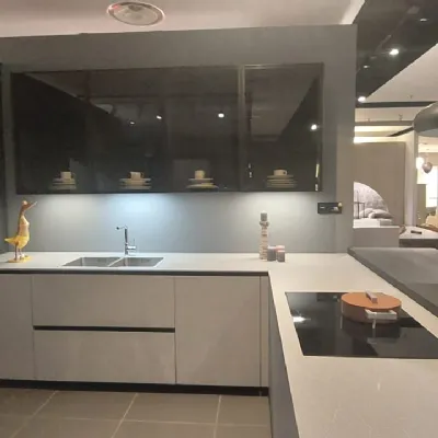 Cucina moderna ad angolo Cucina step Arrital a prezzo scontato