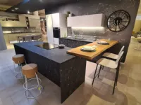Cucina con penisola in hpl altri colori Cucina time black rock a prezzo ribassato