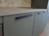 Cucina con isola in laminato opaco a prezzo ribassato 35%