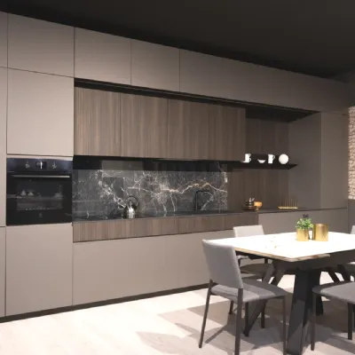 Cucina Cucina wega moderna grigia Arredo3 lineare scontata 45%