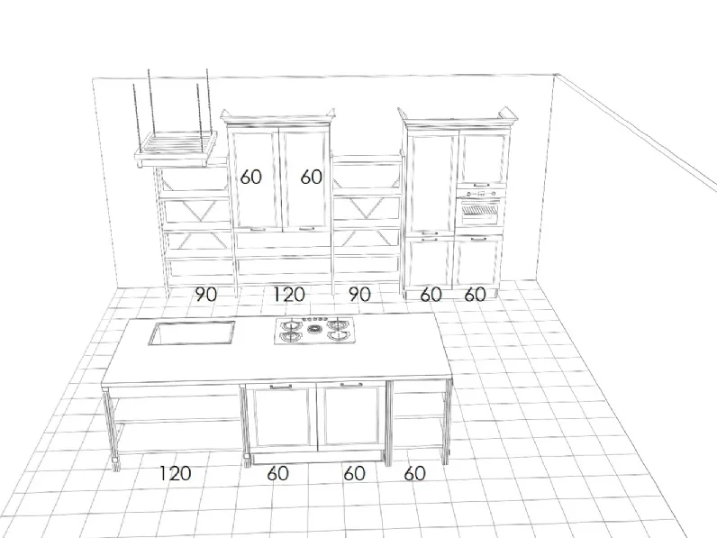 Cucina Cucine store Country PREZZO OUTLET