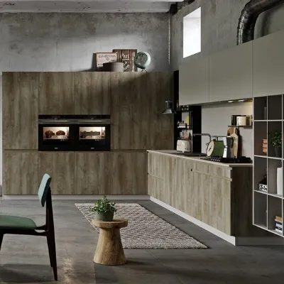 Cucina Cucine store moderna ad angolo altri colori in laminato materico Lignea