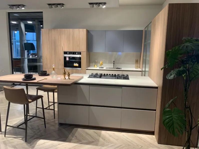 Cucina a PREZZI OUTLET in polimerico opaco Stosa -50%