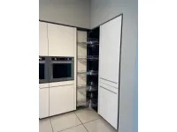 Cucina ad angolo in laminato opaco bianca Vela 14 a prezzo ribassato