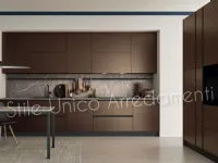 Cucina Davidson moderna rovere moro lineare Colombini casa