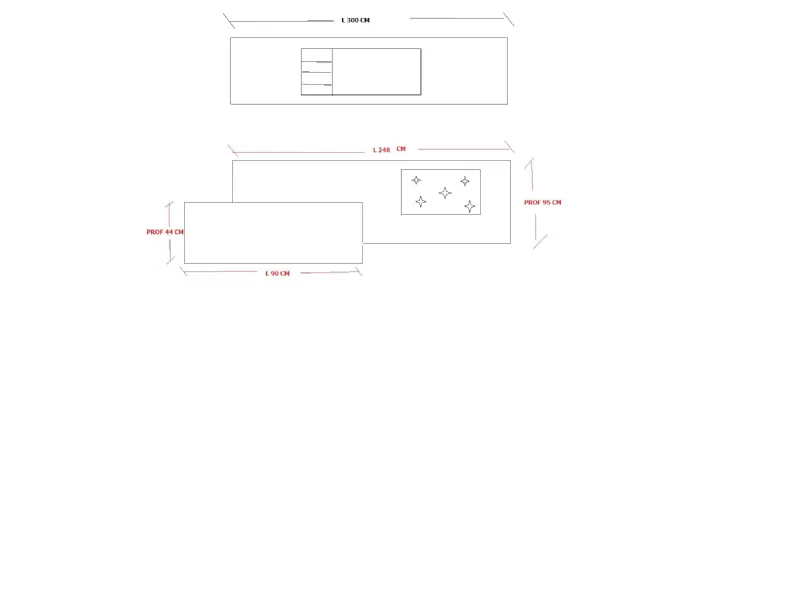 Cucina Delinea  design grigio ad isola Scavolini