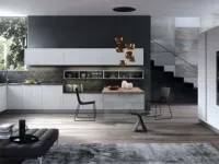 Cucina ad angolo design K18 lucida Antares a prezzo scontato